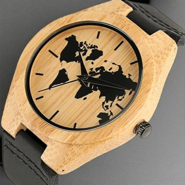 MULUKHAK Globe Dial with Leather Strap - Image 2