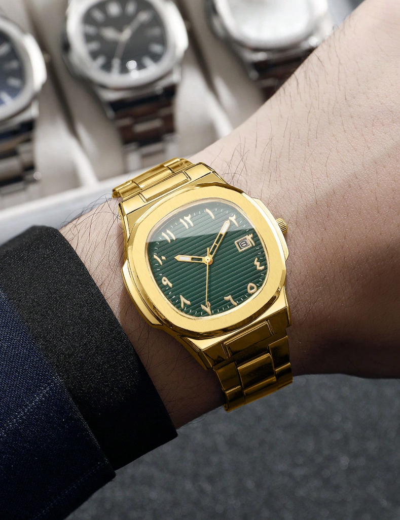 MULUKHAK Green dial Gold Bracelet Watch - Image 9