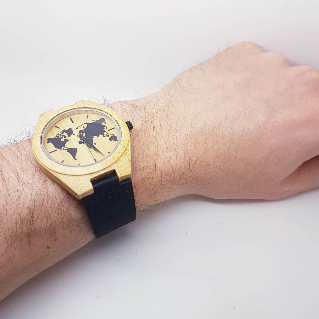 MULUKHAK Globe Dial with Leather Strap - Image 3