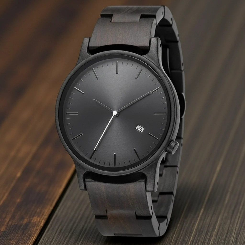 MULUKHAK Quartz Wooden Watch - Image 4